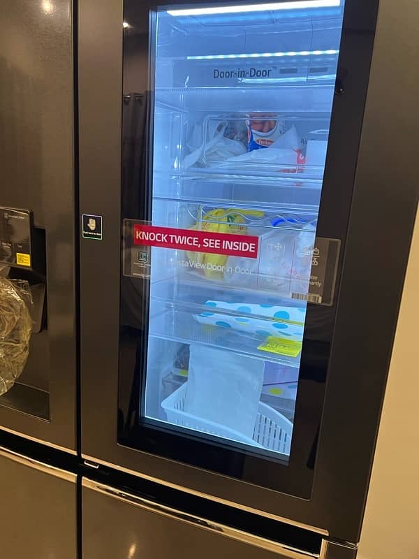 lg knock knock fridge GR X257CSAV almost brand new 7