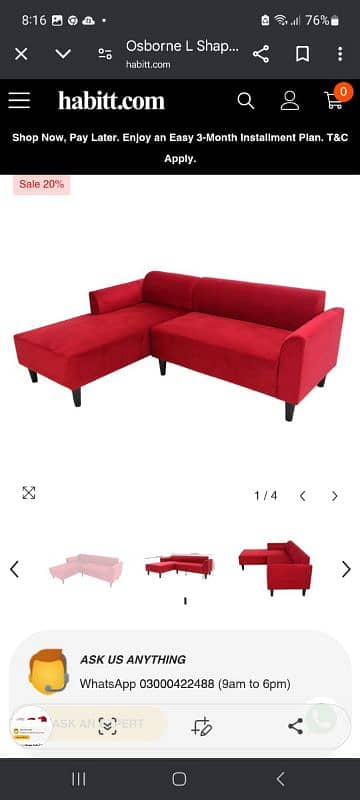 Habitt Sofa Set/Luxury Sofa/Velvet Sofa 4