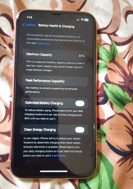 IPhone XR PTA approved 128 GB 4