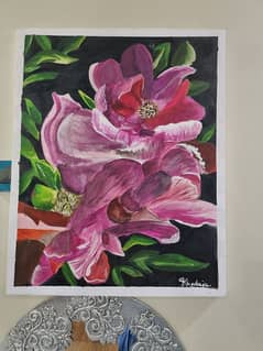 abstract painting of flower