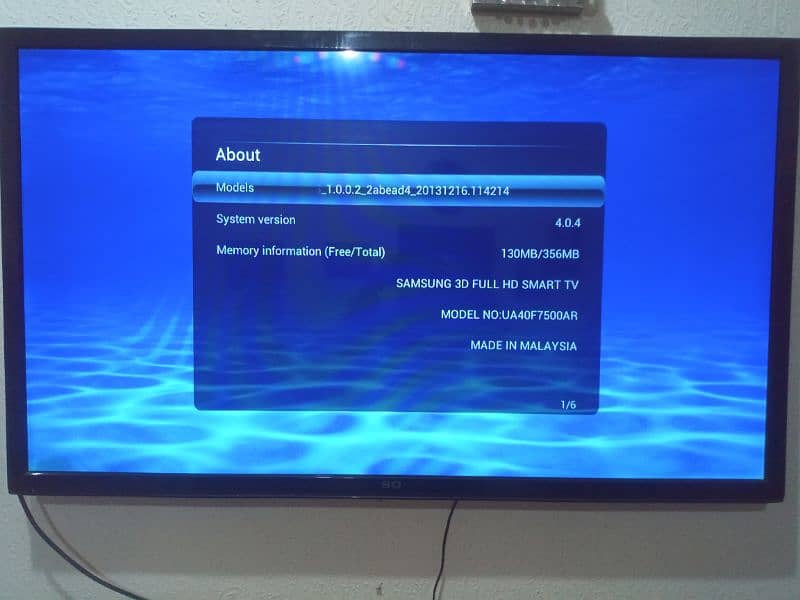 Sony LCD 55 inches 3D  android with Samsung soft ware 6