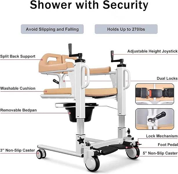 TRANSFER WHEEL CHAIR IMPORTED FOLDABLE 8