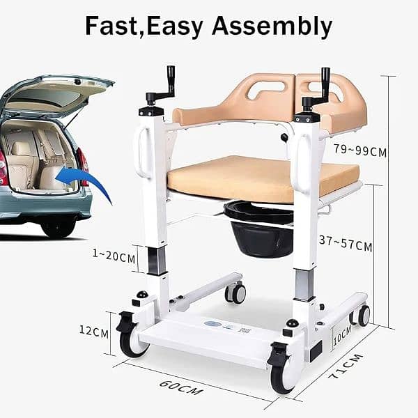 TRANSFER WHEEL CHAIR IMPORTED FOLDABLE 9