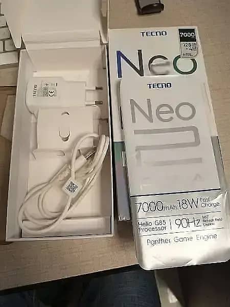 Exchange possible Tecno Pova neo 2 with box Charger 1