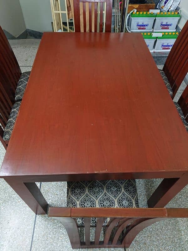 Six Seater Dining table (Wooden) 0