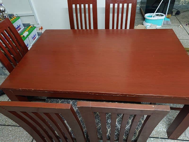 Six Seater Dining table (Wooden) 1