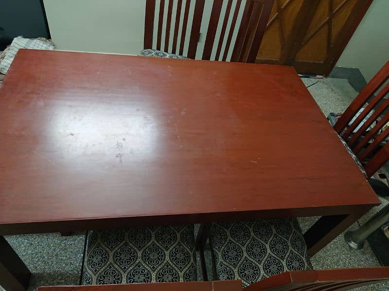 Six Seater Dining table (Wooden) 3