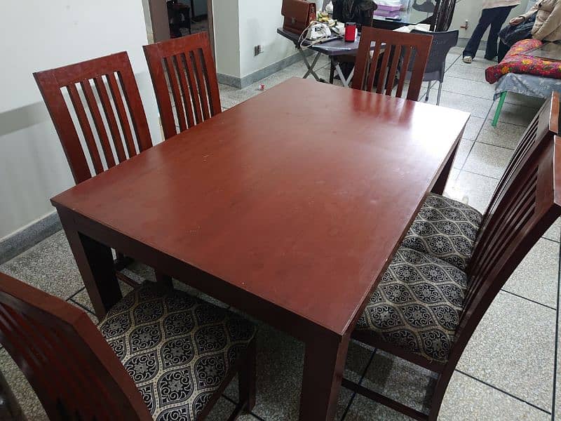 Six Seater Dining table (Wooden) 4