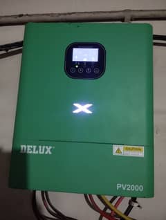 Delux PV 2000 Hybrid Inverter 5 Month Use 10/10 condition.