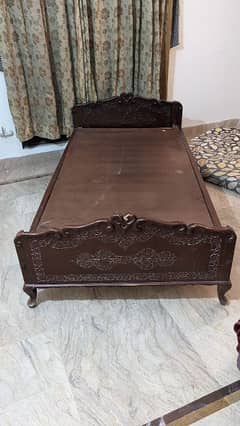 single bed strong wood