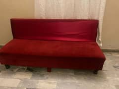 red sofa