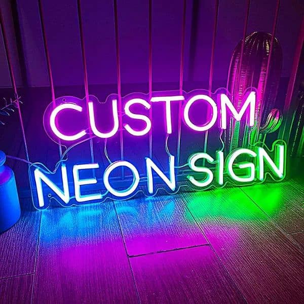 Customized Neon Sign Boards Couple names with light 0