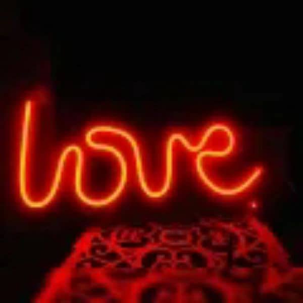 Customized Neon Sign Boards Couple names with light 3