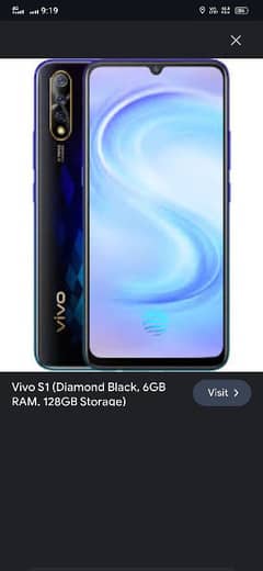 vivo s1 6gb ram 128gb rom