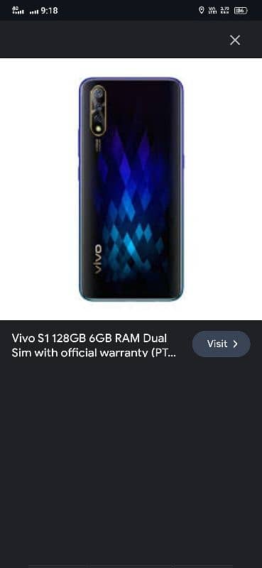 vivo s1 6gb ram 128gb rom 1