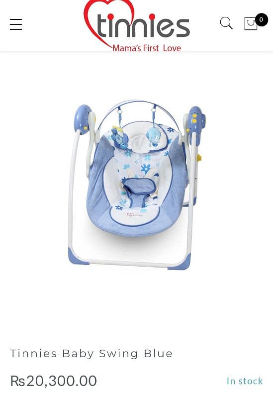 TINNIES electrical baby swing 0