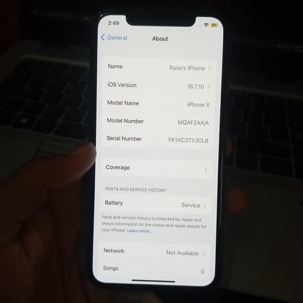 iPhone X 256 factory unlock exchange possible 6