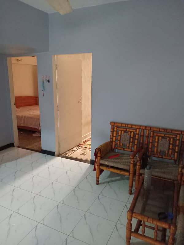 Flat In Al Shams Complex Block 19 Gulistan E Jauhar 2