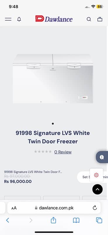 dawlance double door freezer 0