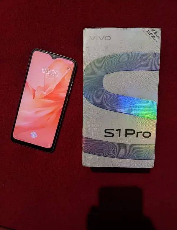 vivo s1pro 8/128 complete box urgent sale connect OLX 0