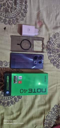 infinix Note 40 with box charger exchange also possible