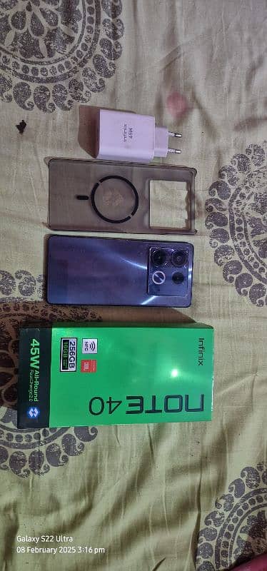 infinix Note 40 with box charger exchange also possible 0