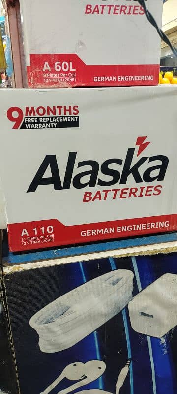 Alaska . osaka. Exide Daewoo all batteries available 0