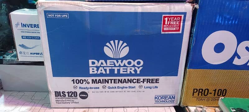 Alaska . osaka. Exide Daewoo all batteries available 9