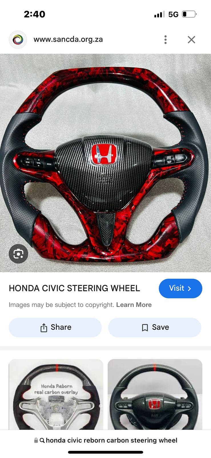 Honda reborn sports steering wheel 7