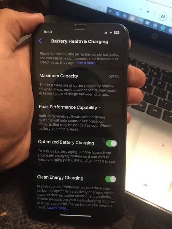 IPhone 11 Pro Max 256 Gb 87 battery PTA 8