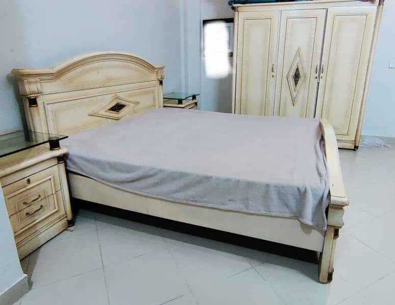 Pure Lasani wood bed with mattress 5