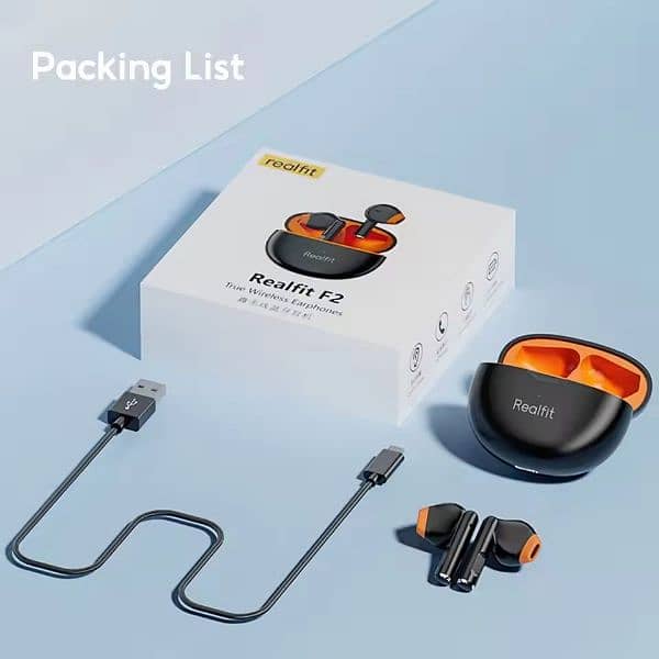 realfit f2 earbuds/airpod 1