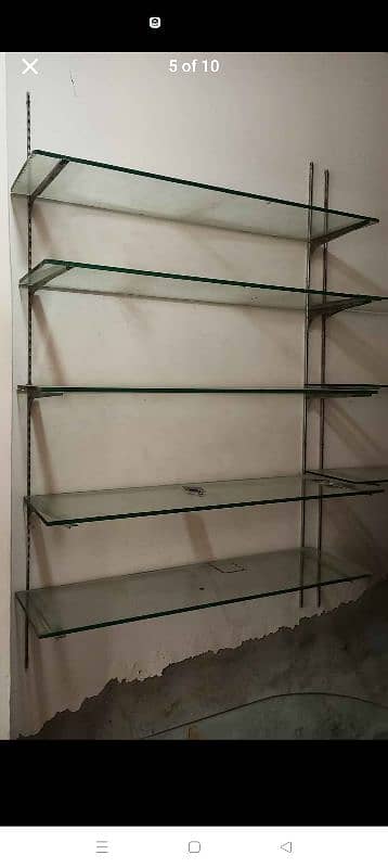 Gillass shelves racks for sale 2