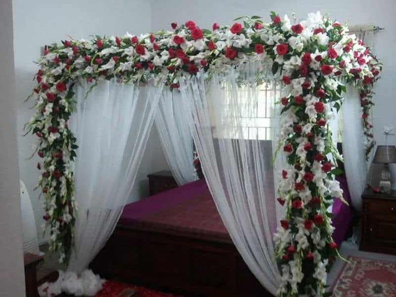 we decore whole wedding events with fresh and artificial flowers. 1