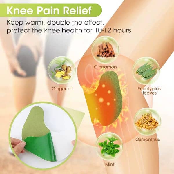 Instant organic knee,joint,muscles pain relief patches 3