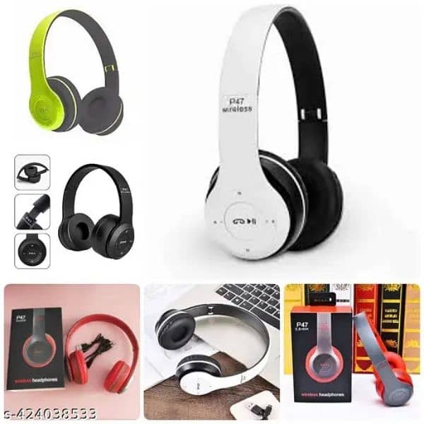 P47 Wireless Bluetooth Stereo Headphones 1