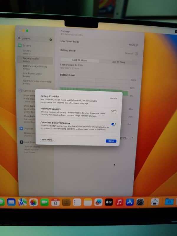 Macbook M2 Pro 16 Inches 100% Battery Health 1