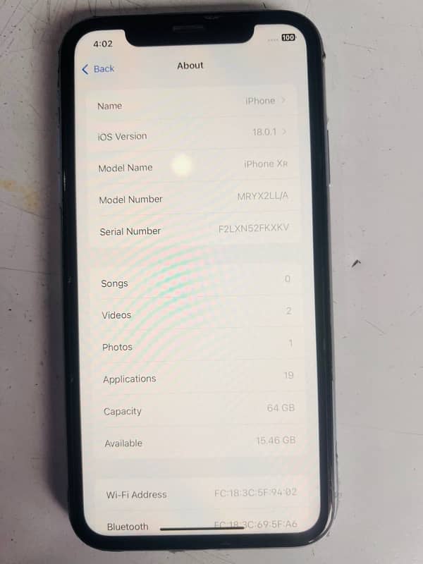 IPhone XR (non pta, water proof, 89 health) 6