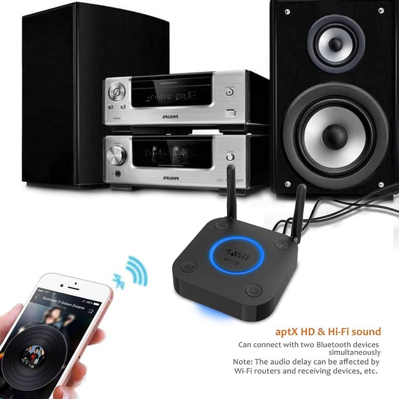 Bluetooth 5.2 Transmitter Receiver, 2 in 1 Bluetooth Audio Adapter 9