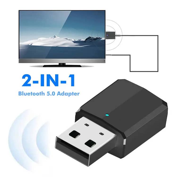 Bluetooth 5.2 Transmitter Receiver, 2 in 1 Bluetooth Audio Adapter 15