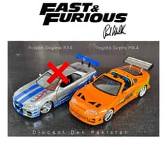 Toyota Supra MK4 Fast and Furious 1/24 Scale without box