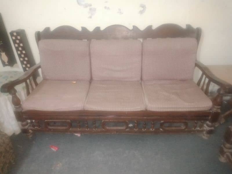 wooden sofa with sets 1