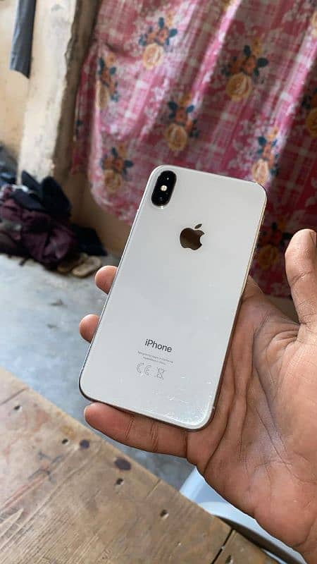 I Phone X PTA Approved White Color Sath Box Be Hai 1