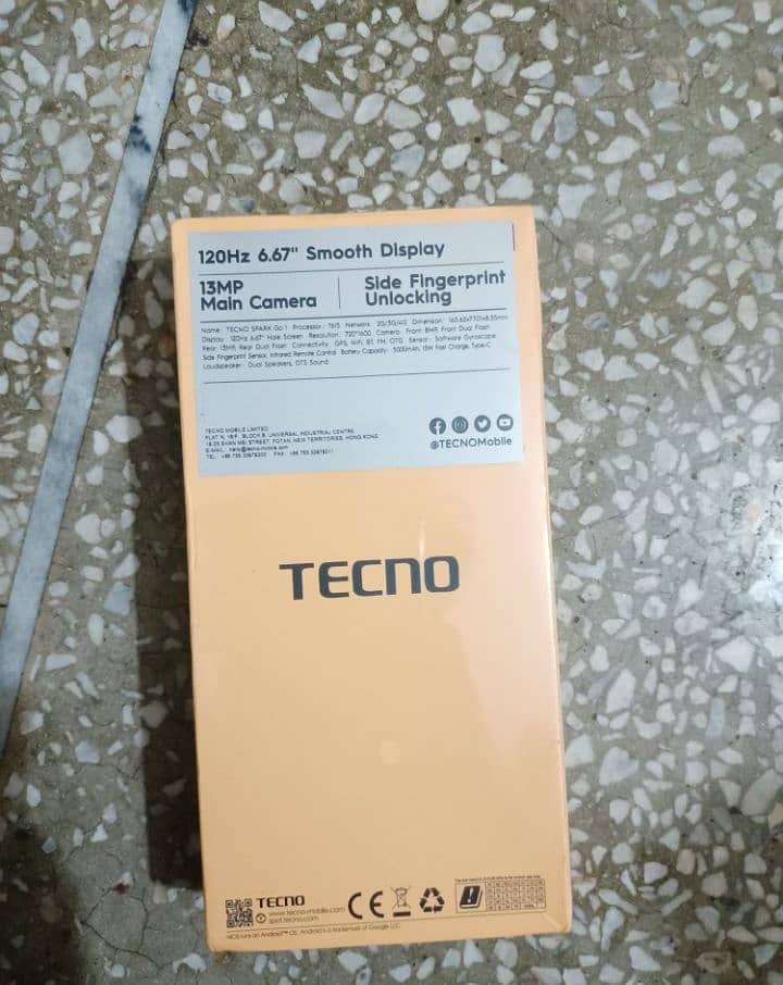 Tecno Spark Go 64GB Rom SEAL PACK 6