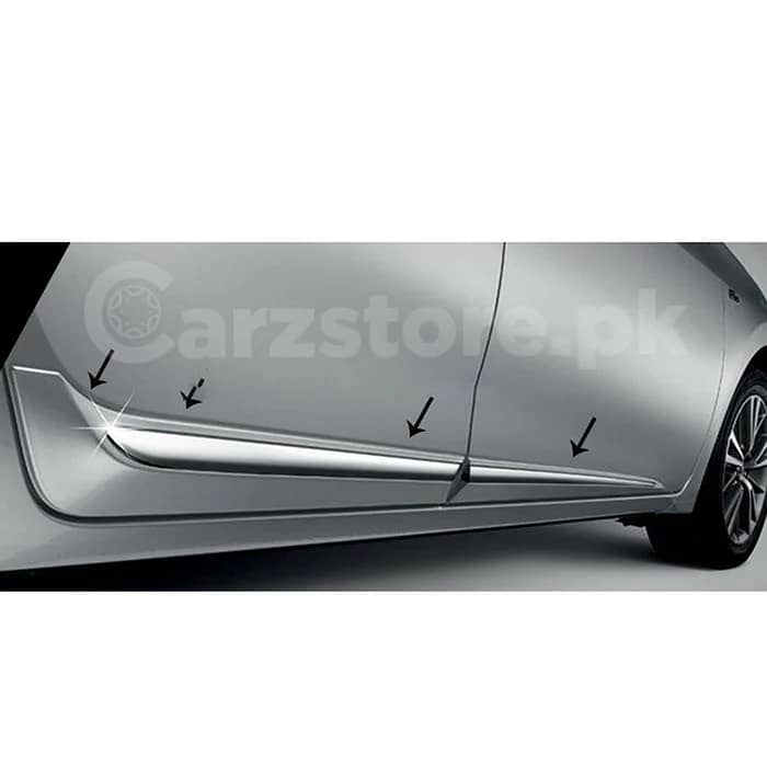 Toyota Corolla Door Molding Chrome Lower 4Pcs 0