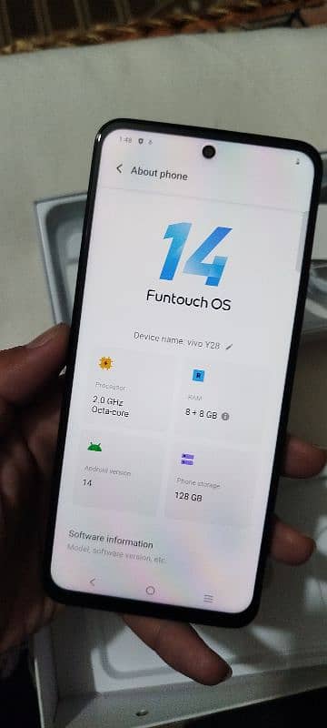 Vivo Y28 Box open 8/128 version 4