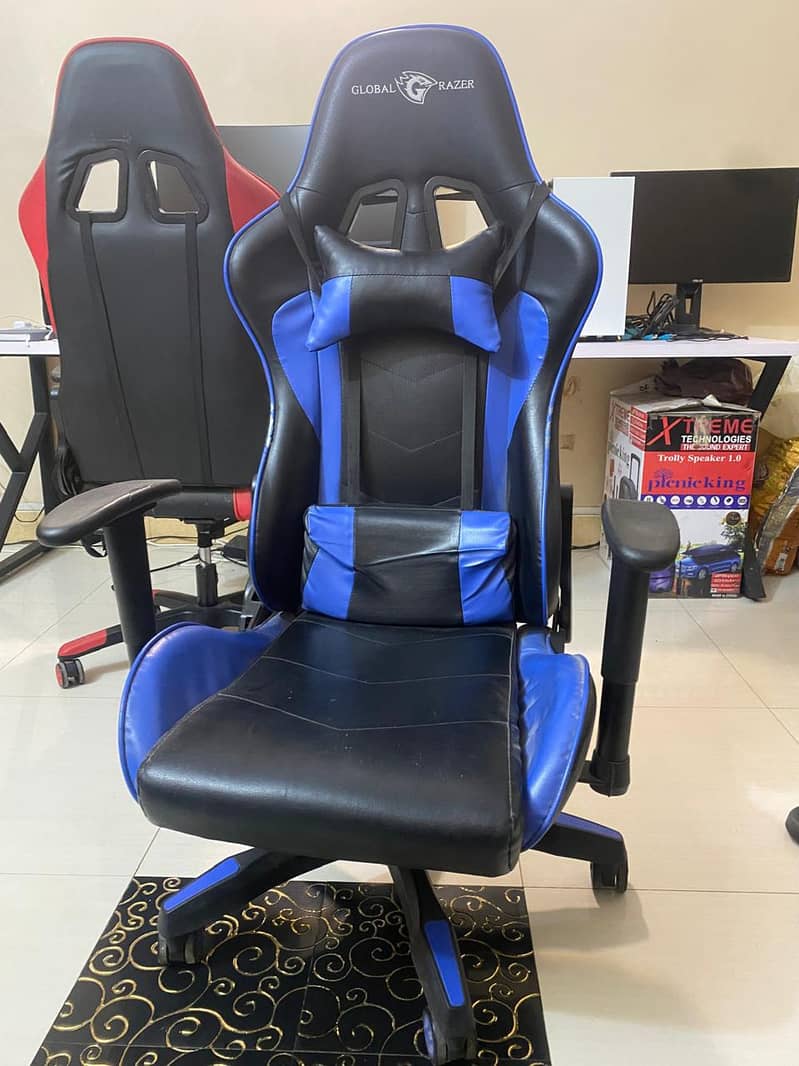 Gaming Chair - Global Razer (Black & Blue)  0