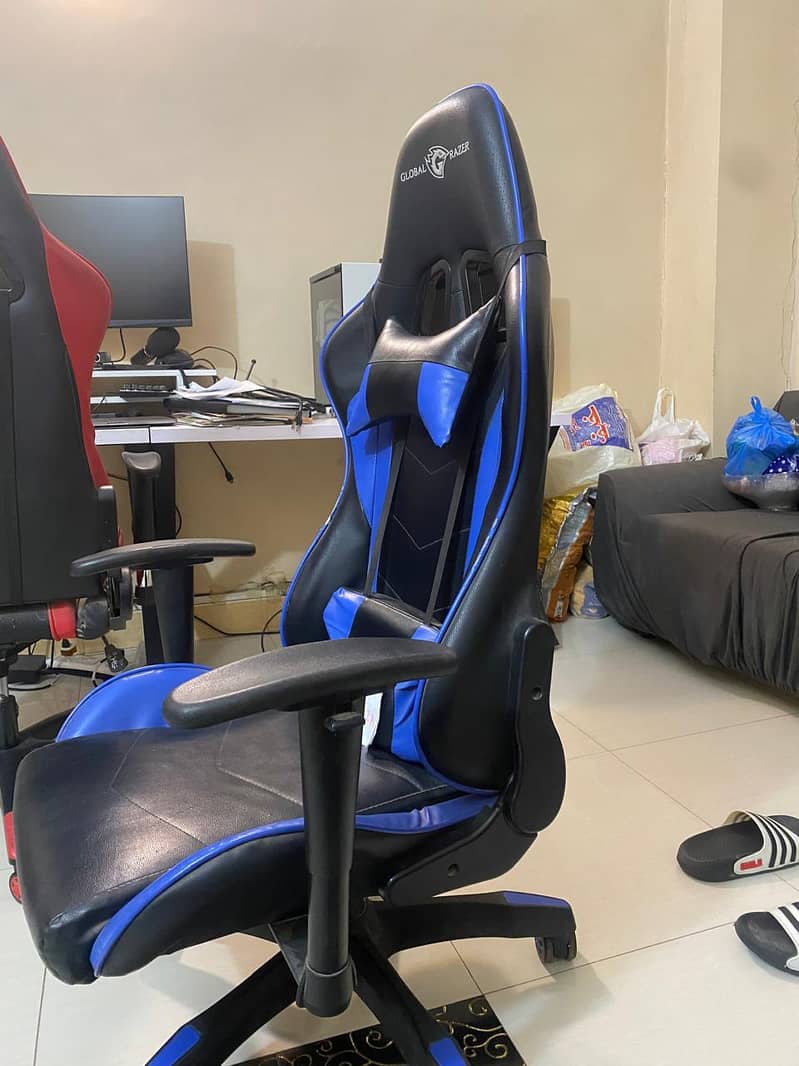 Gaming Chair - Global Razer (Black & Blue)  3