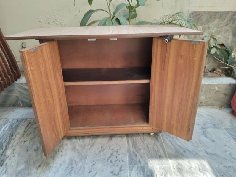 iron stand, led table with storage for sale 2