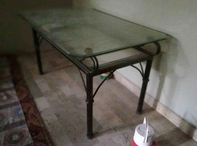 iron almari. . . mattress king size. . dining table iron 4